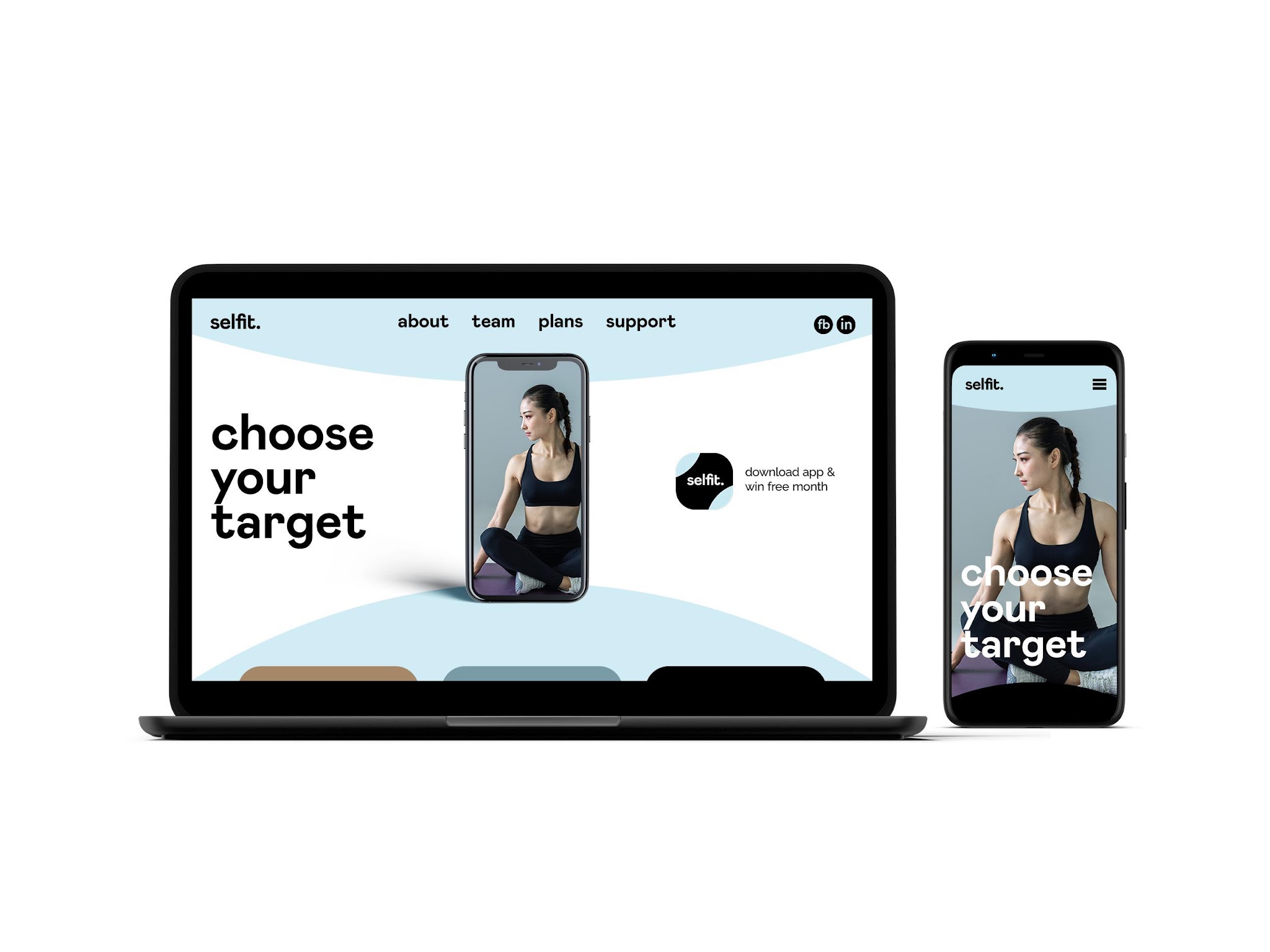 Selfit: Website and mobile identity applications